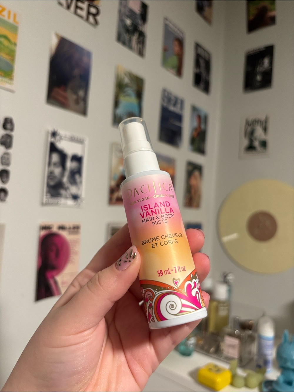 Pacifica Island Vanilla Hair & Body Mist - Pink and Peach Gradient